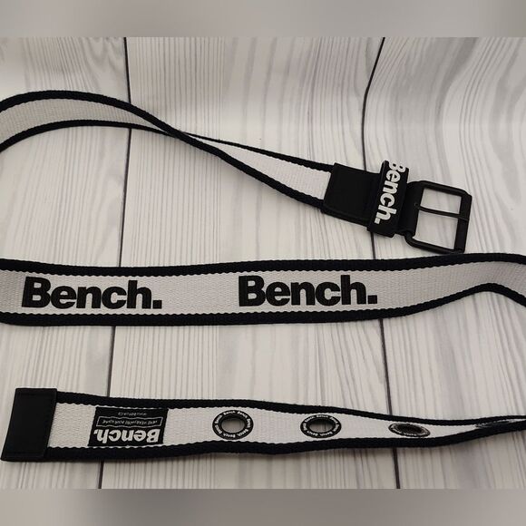 Bench Black & White Men's Belt Uniusex Womens o/s - Picture 10 of 14